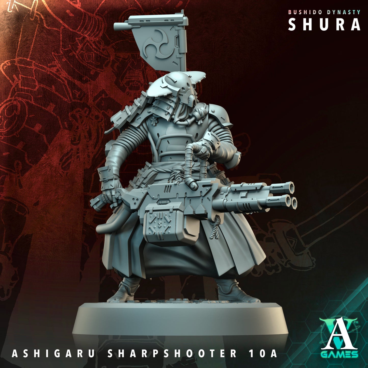 Archvillain Games - Bushido Dynasty: Shura - Ashigaru Sharpshooter