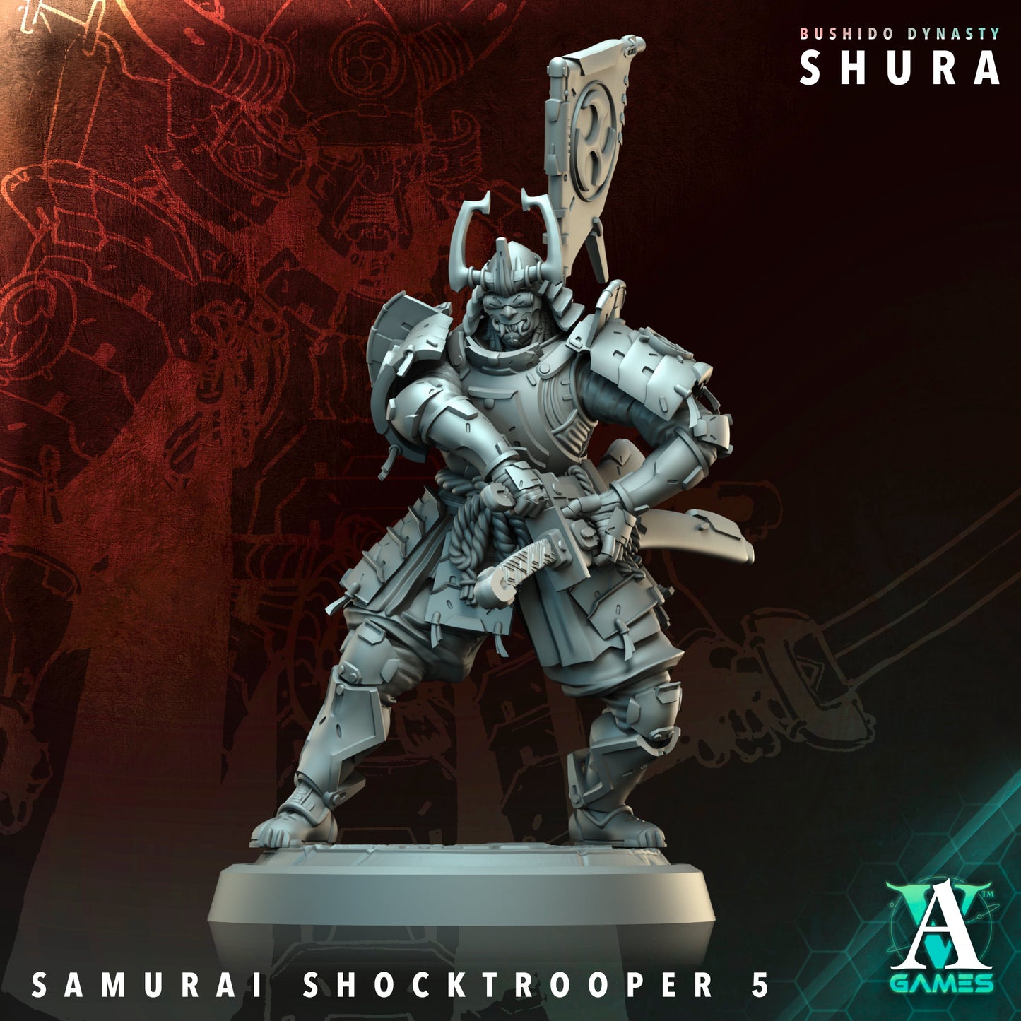 Archvillain Games - Bushido Dynasty: Shura - Samuri Shocktrooper