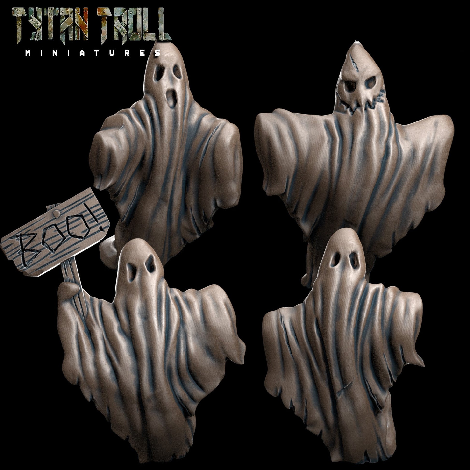 TytanTroll Miniatures - Ghosts Set-Miniature-Ashdown Gaming