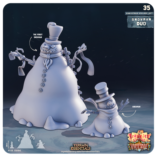 Terrain Essentials 035 - Christmas Village: Snowman Duo