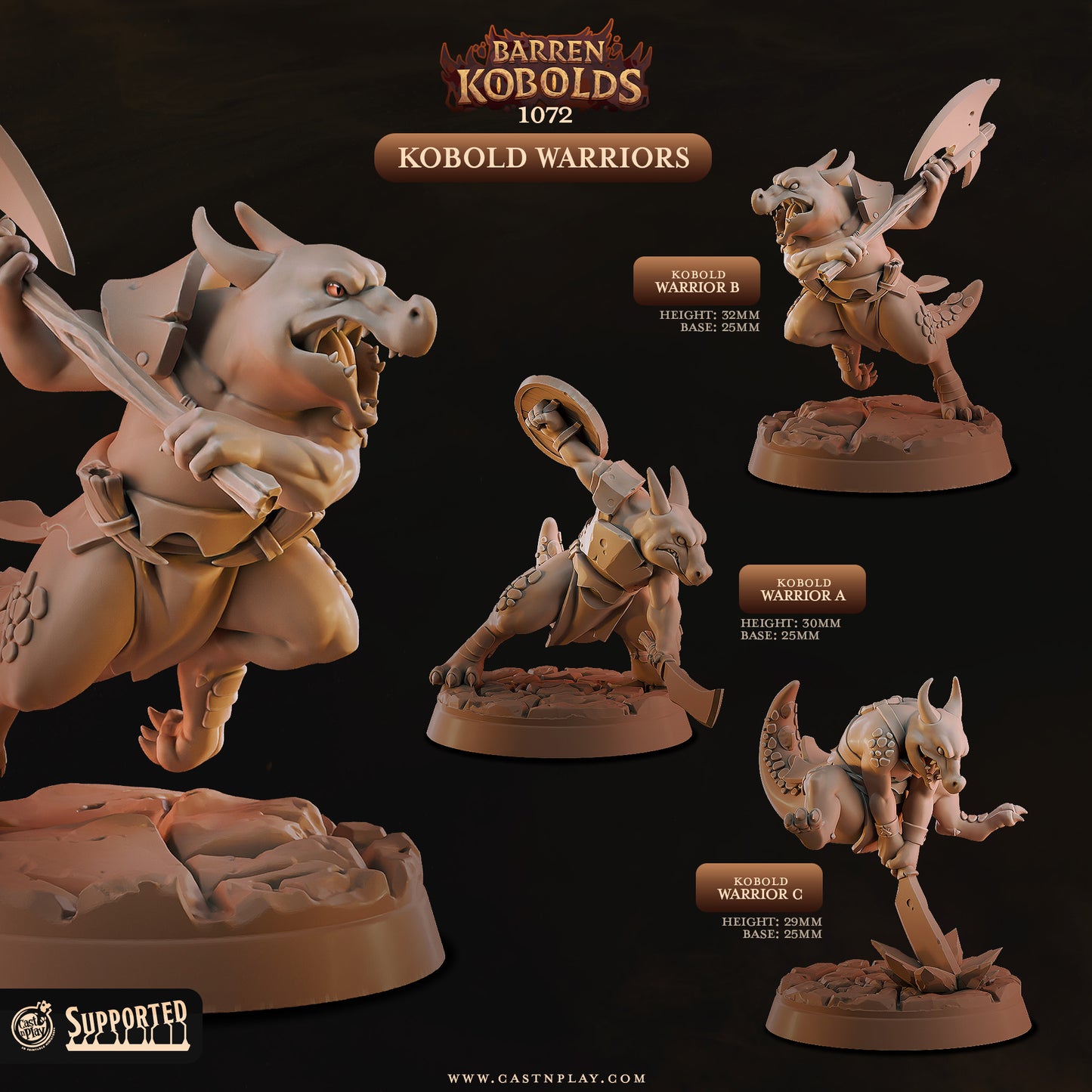 Cast 'n' Play 1072: Kobold Warrior