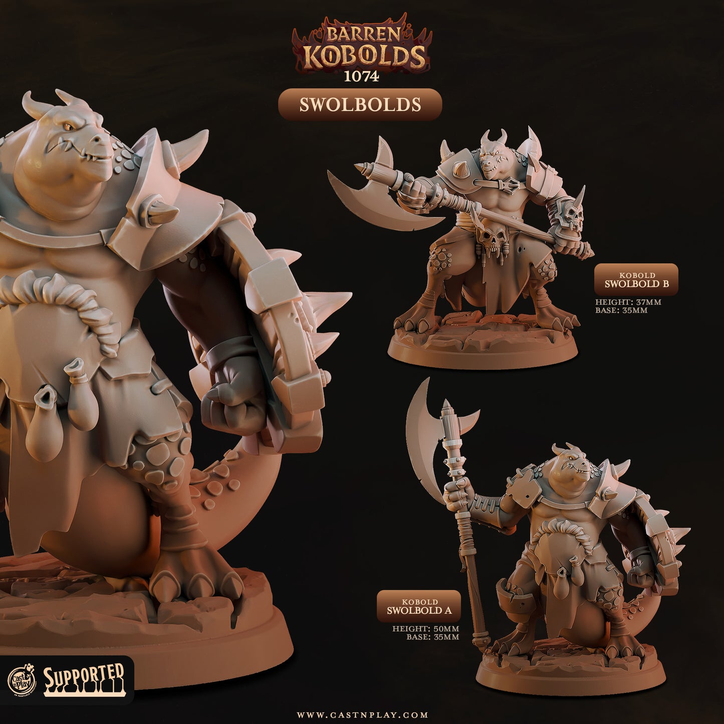 Cast 'n' Play 1074: Kobold Swolbolds
