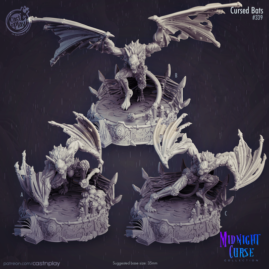 Cast 'n' Play 339: Cursed Bats-3D Print-Ashdown Gaming