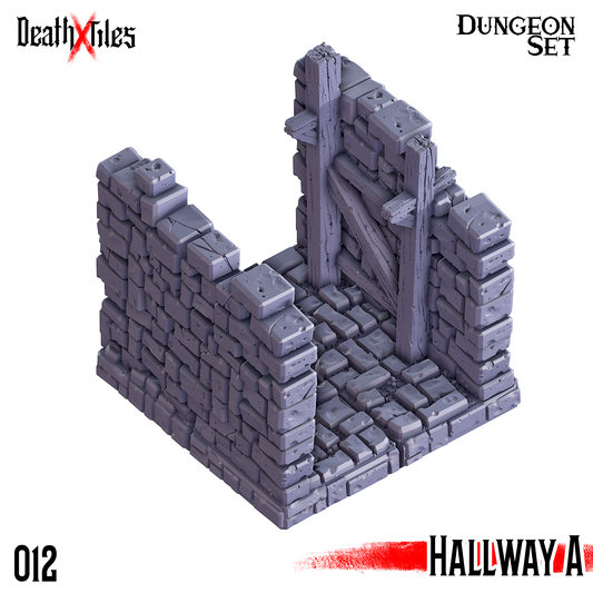 DeathXTiles - Dungeon Tile 012 Hallway A