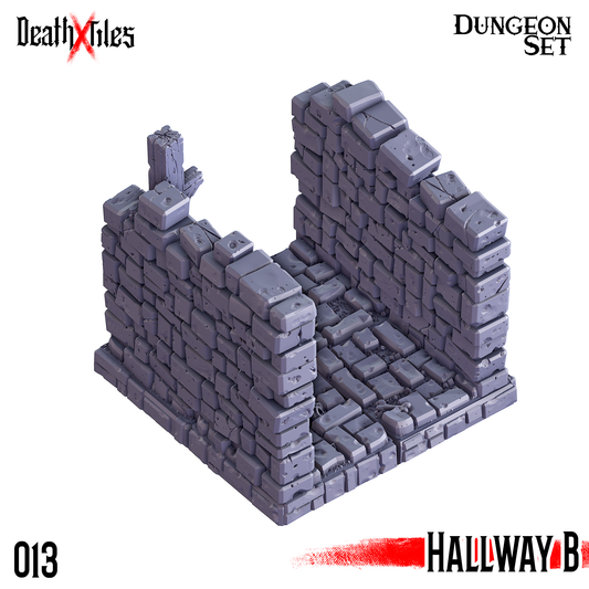 DeathXTiles - Dungeon Tile 013 Hallway B