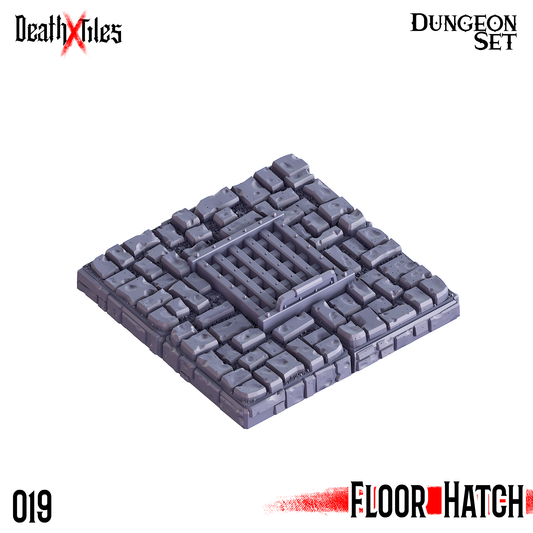 DeathXTiles - Dungeon Tile 019 Floor with Hatch