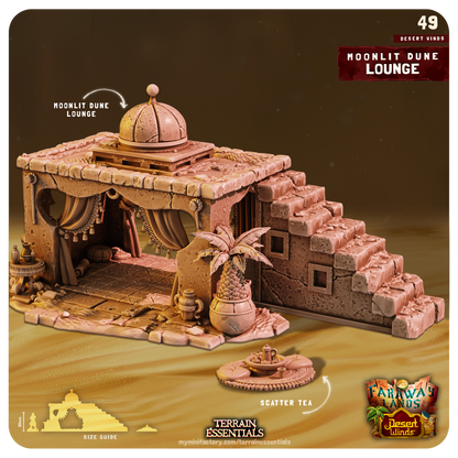 Terrain Essentials 049 - Desert Wilds: Moonlit Dune Lounge