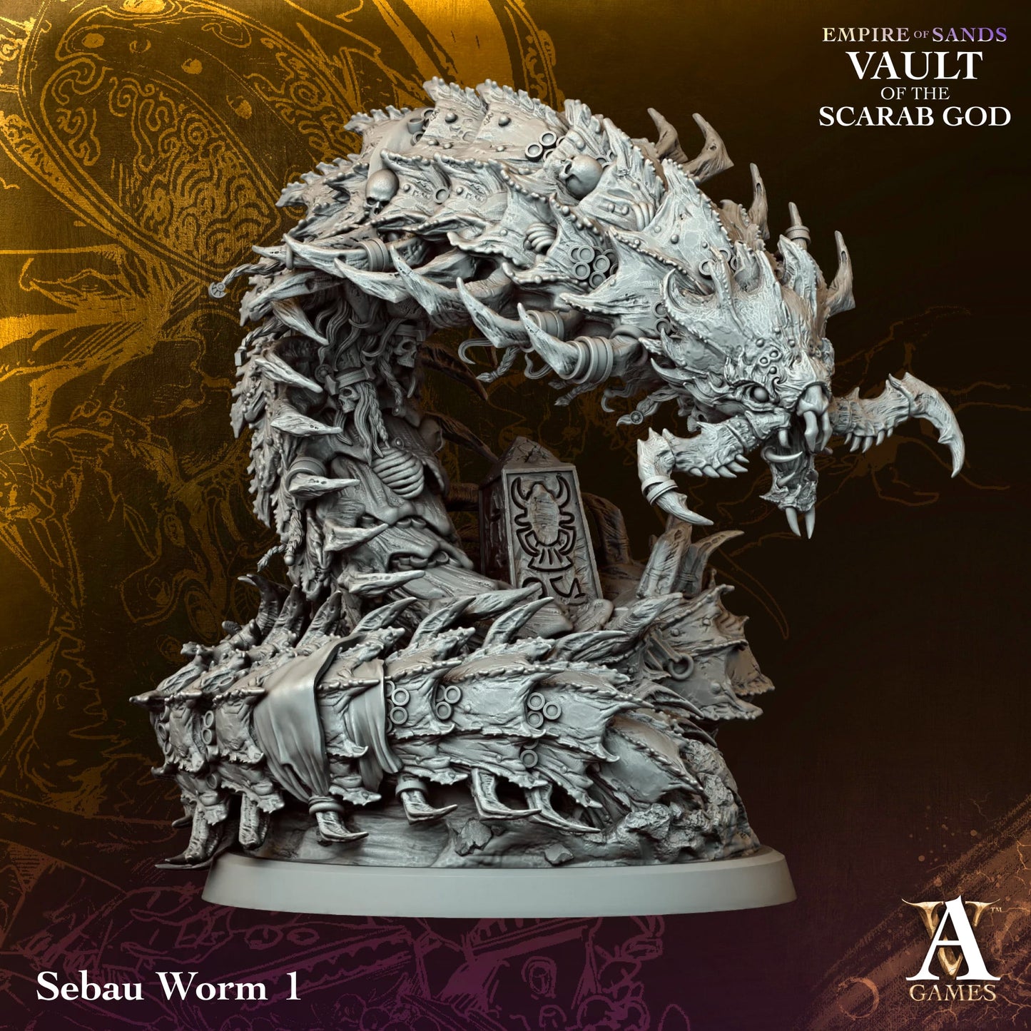 Archvillain Games - Empire of Sand Vault of the Scarab God - Sebau Worm