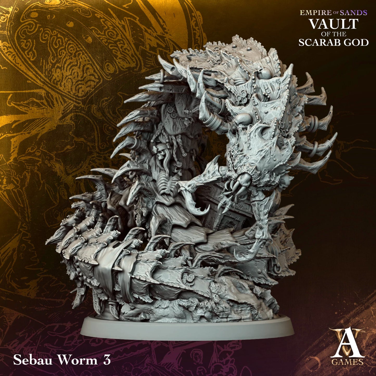 Archvillain Games - Empire of Sand Vault of the Scarab God - Sebau Worm