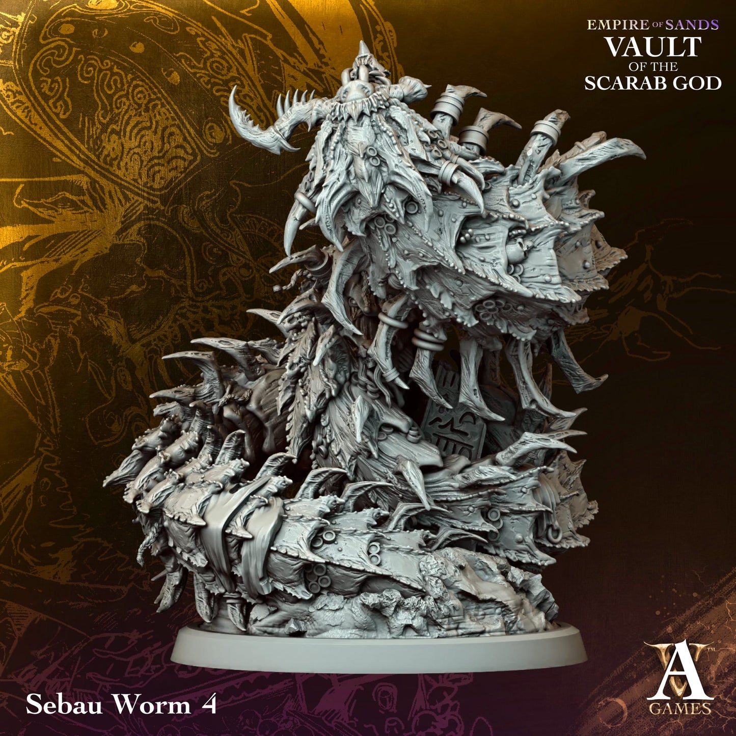 Archvillain Games - Empire of Sand Vault of the Scarab God - Sebau Worm