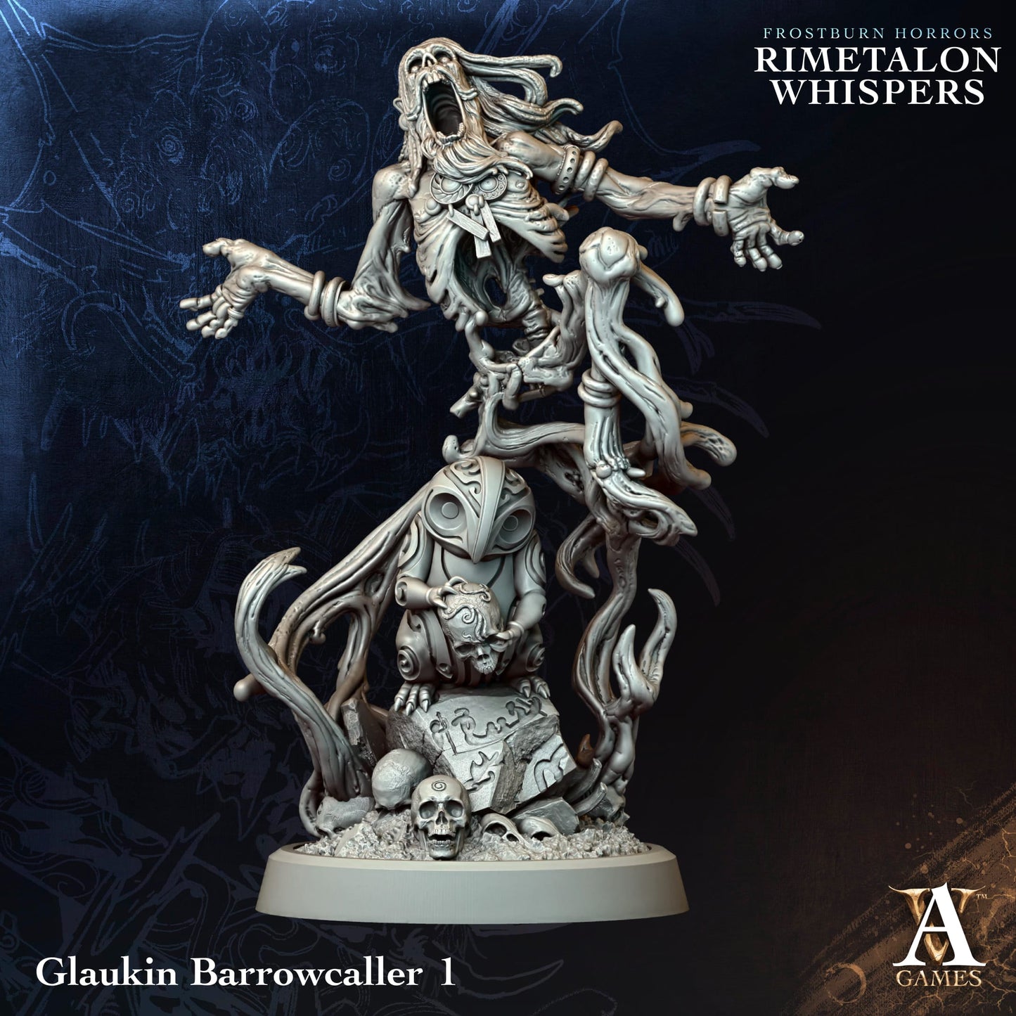 Archvillain Games - Fristburn Horrors: Rimetalon Whispers - Glaukin Barrowcaller
