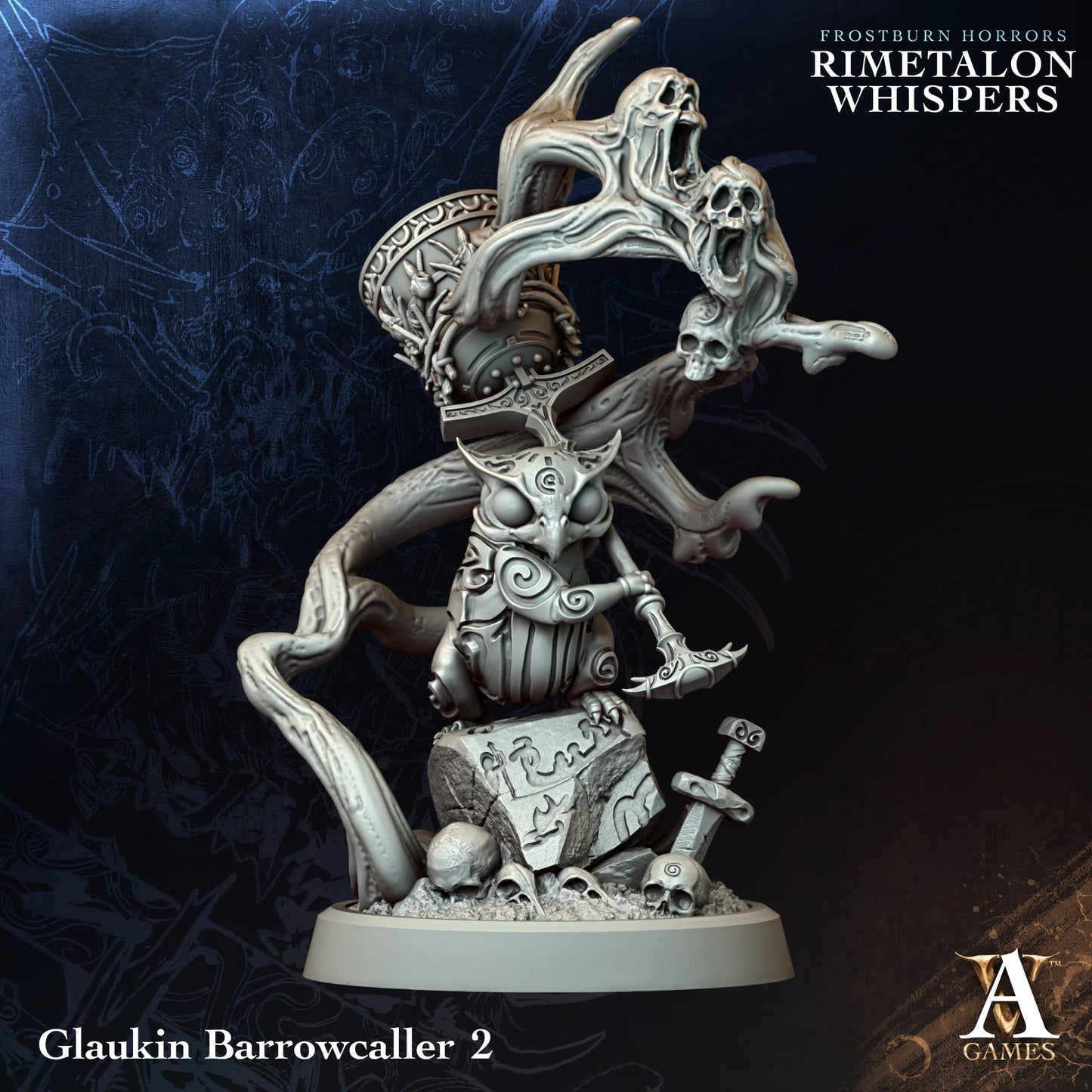 Archvillain Games - Fristburn Horrors: Rimetalon Whispers - Glaukin Barrowcaller