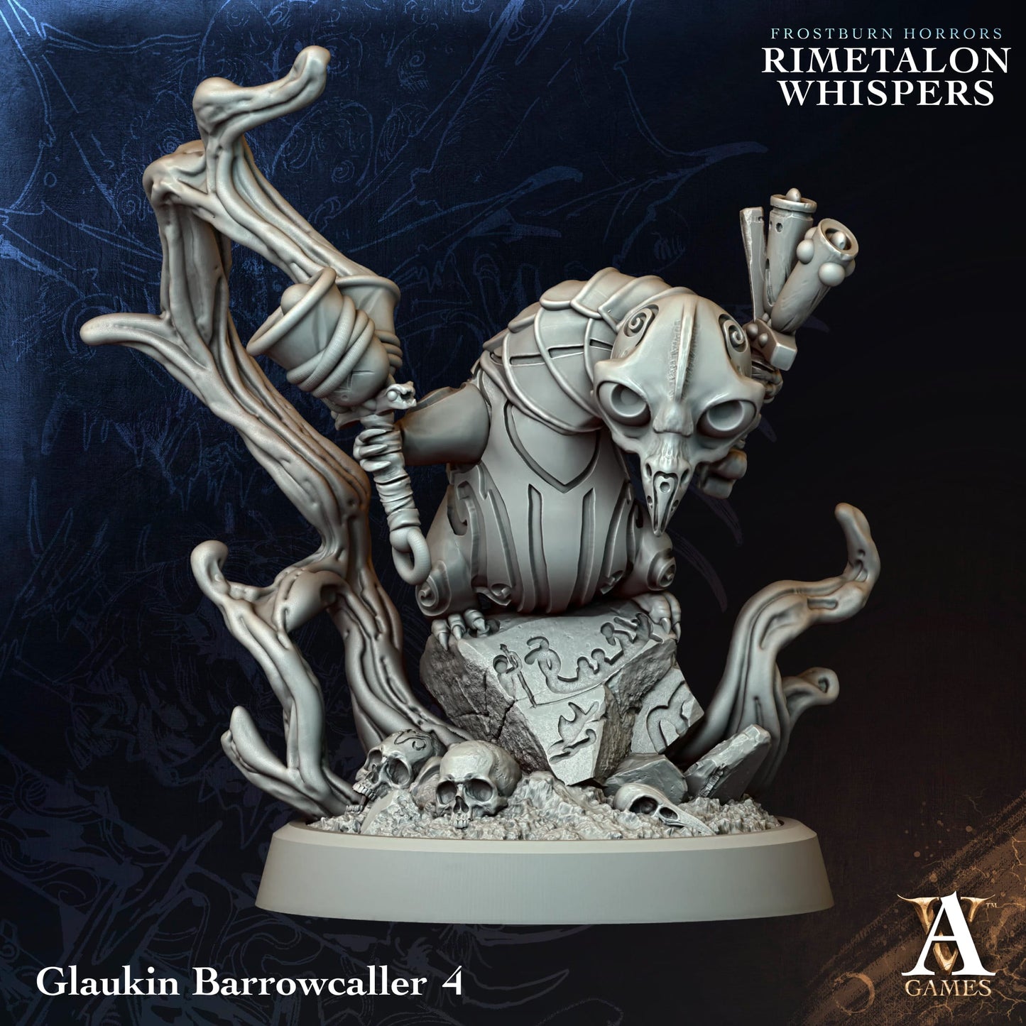 Archvillain Games - Fristburn Horrors: Rimetalon Whispers - Glaukin Barrowcaller
