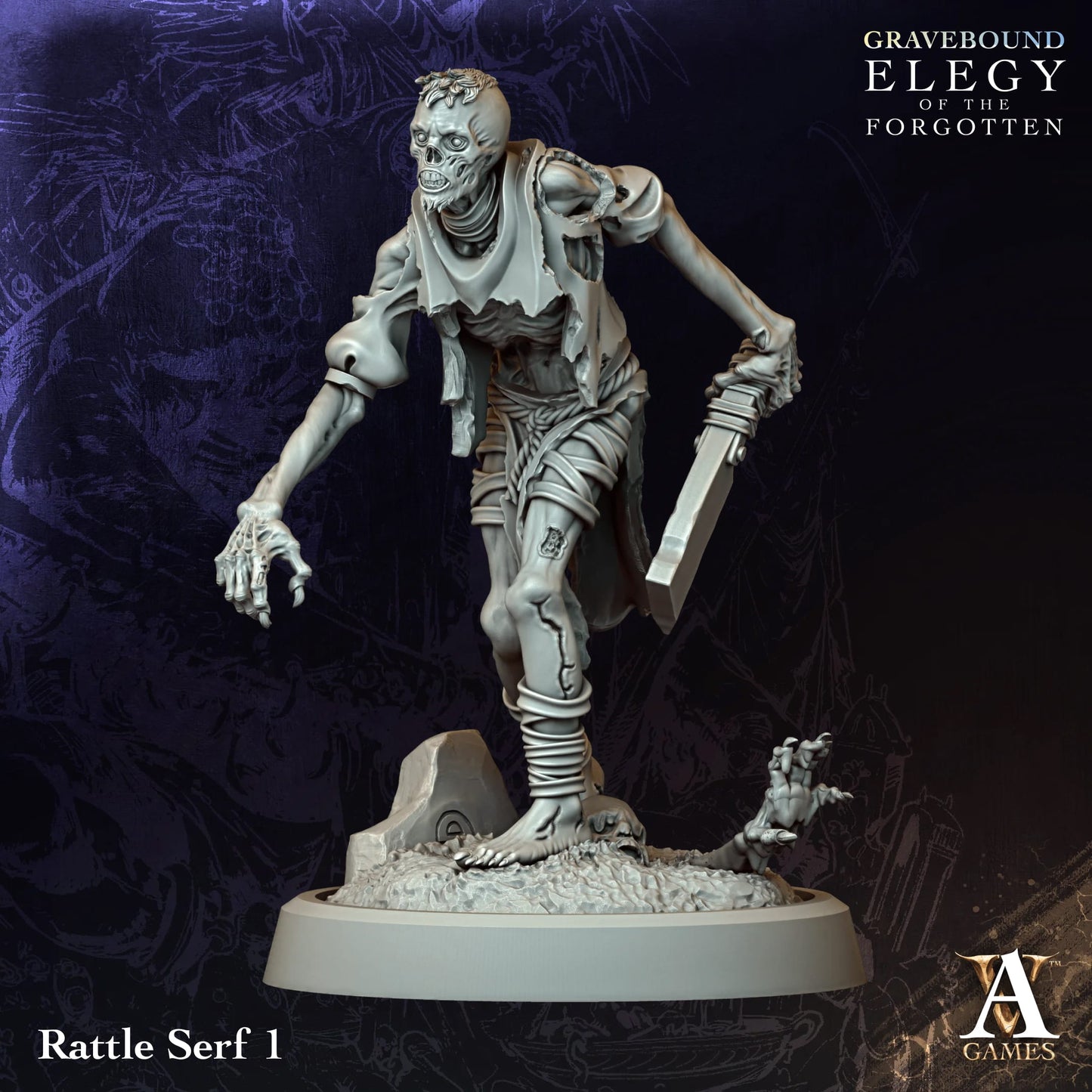 Archvillain Games - Gravebound Elegy of the Forgotten: Rattle Serf