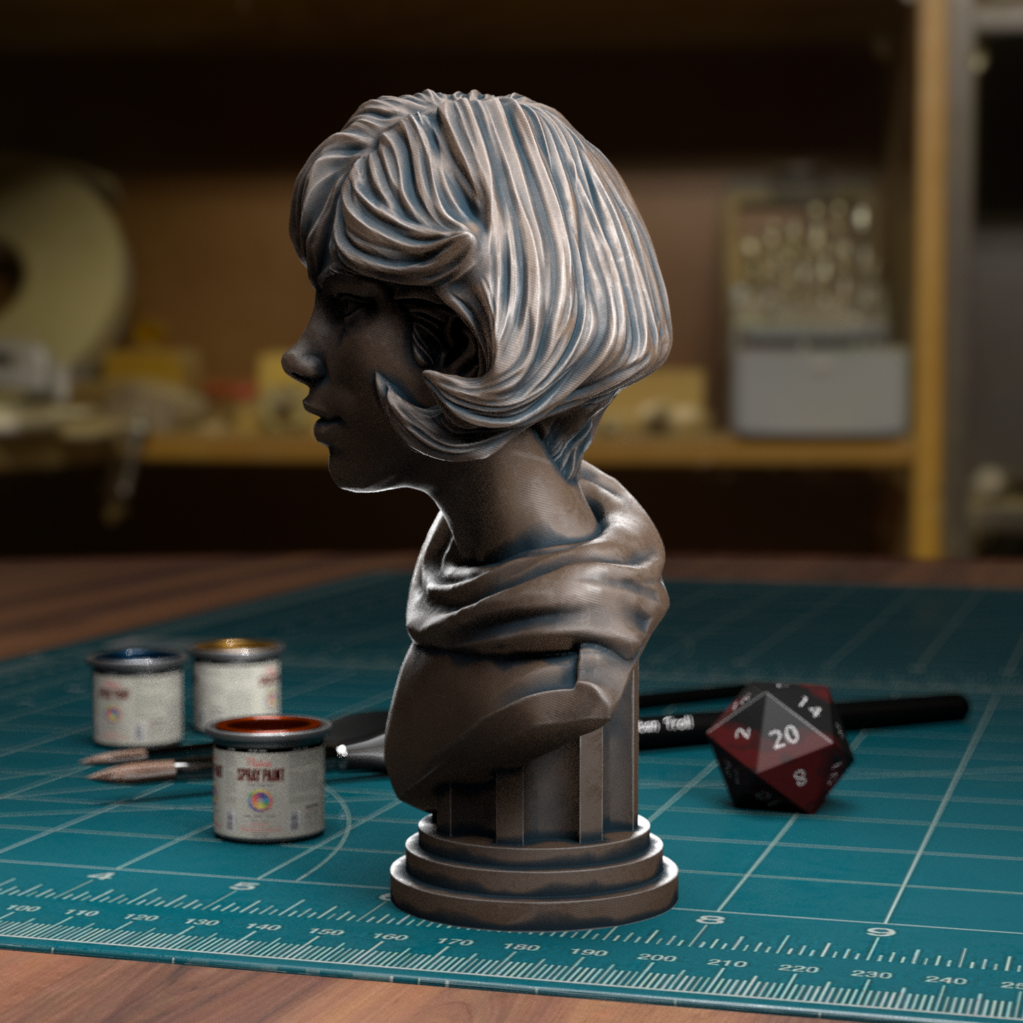 TytanTroll Miniatures: Pretty Girl Bust-Bust-Ashdown Gaming