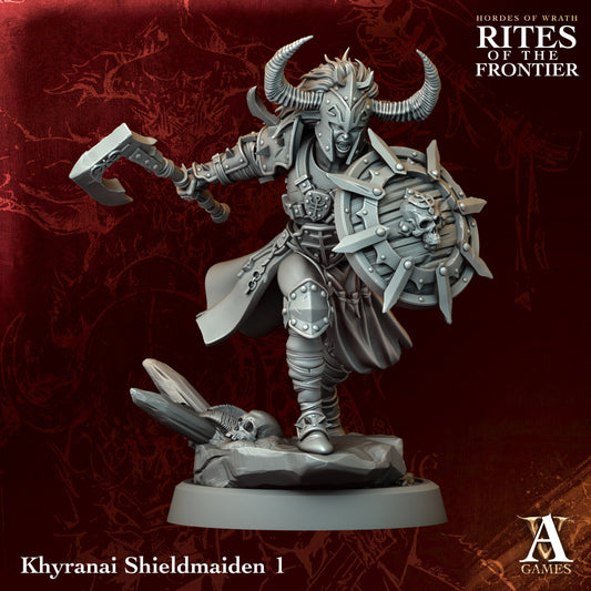 Archvillain Games - Hordes of Wrath: Rites of the Frontier - Khyranai Shieldmaiden