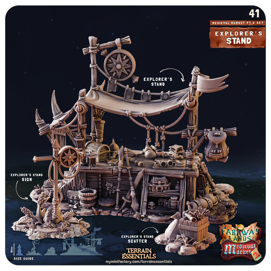 Terrain Essentials 041 - Mevieval Market: Explorers Stand