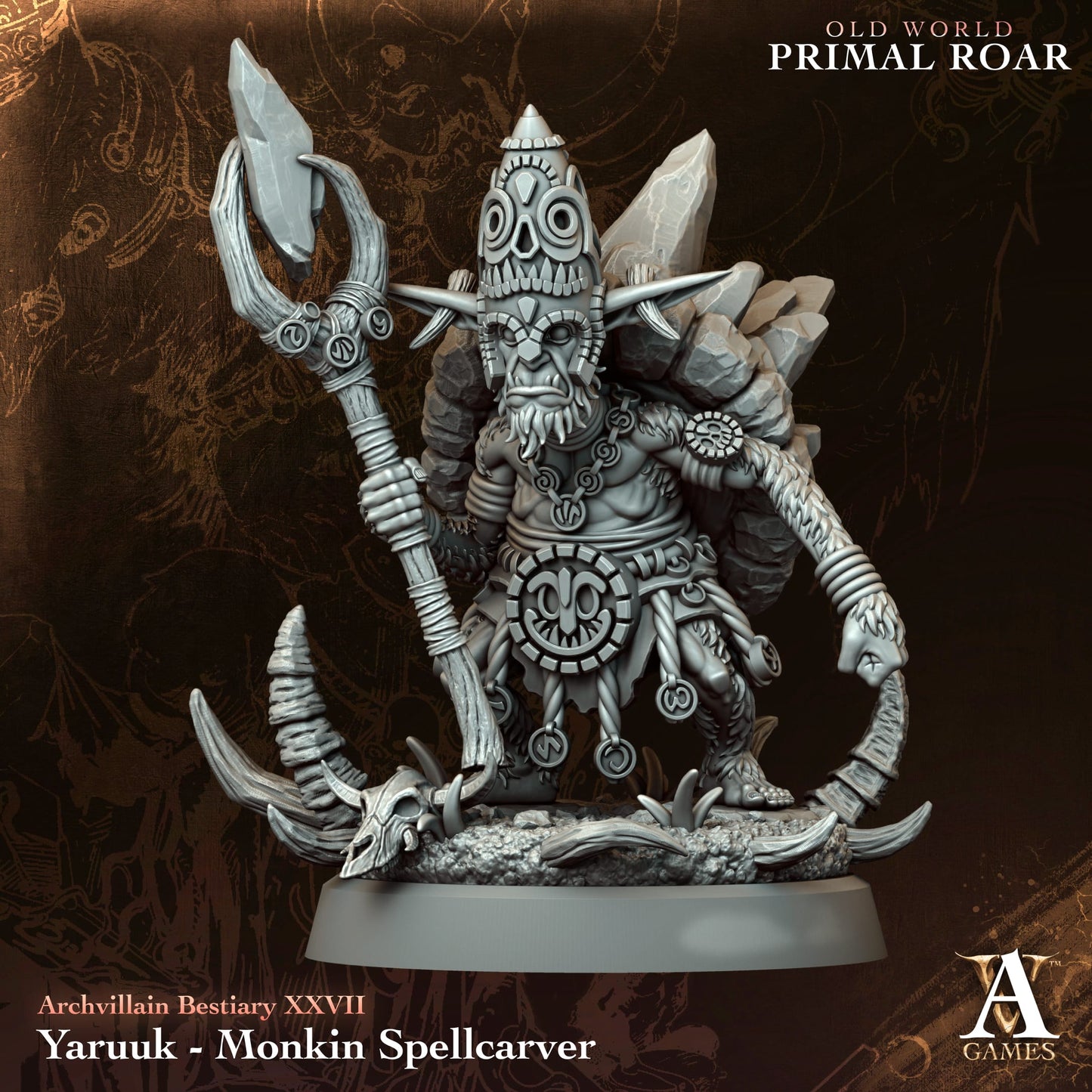 Archvillain Games - Bestiary XXVII: Yaruuk Monkin Spellcarver