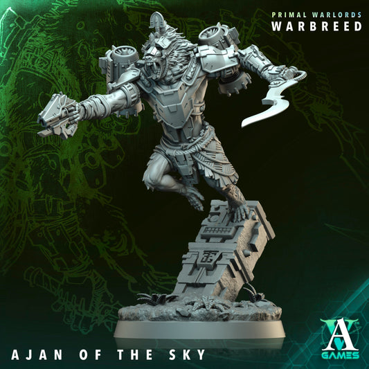 Archvillain Games - Primal Warlords: Warbreed - Ajan of the Sky