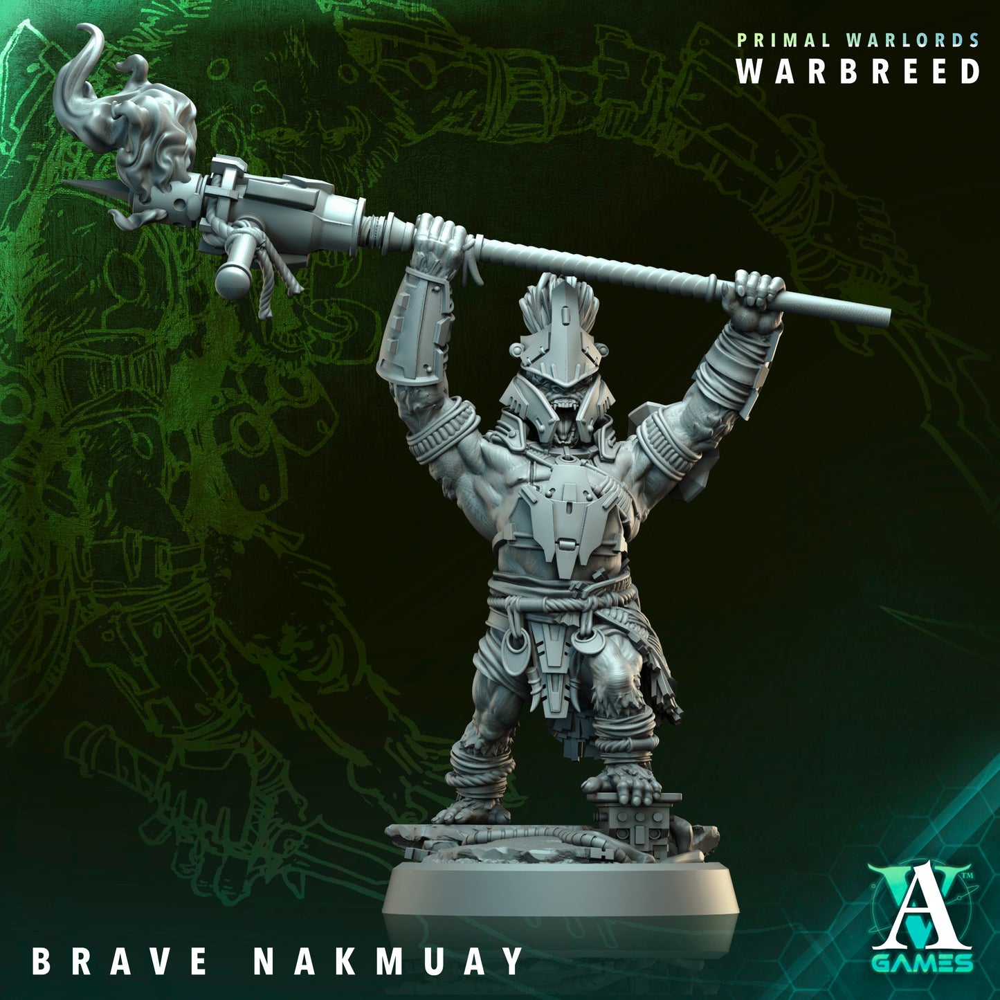 Archvillain Games - Primal Warlords: Warbreed - Brave Nakmuay