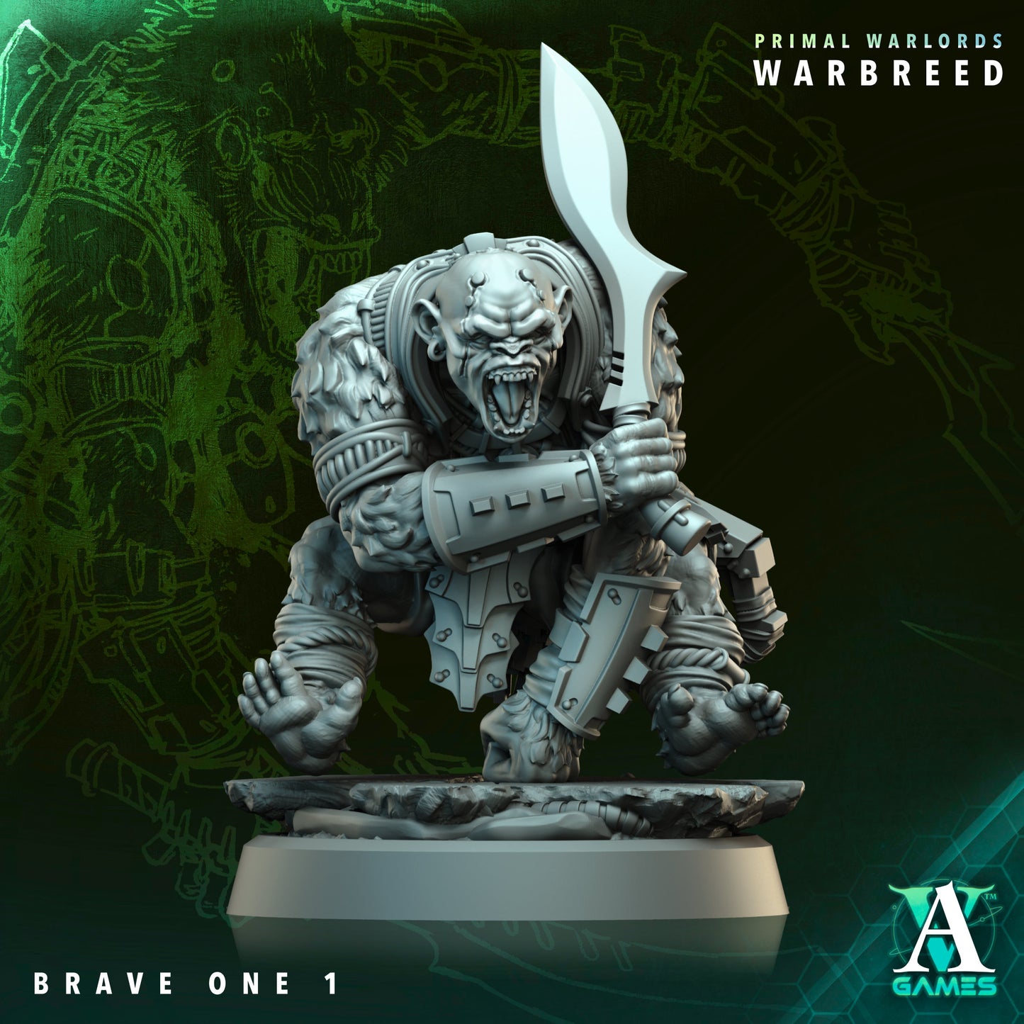 Archvillain Games - Primal Warlords: Warbreed - Brave One