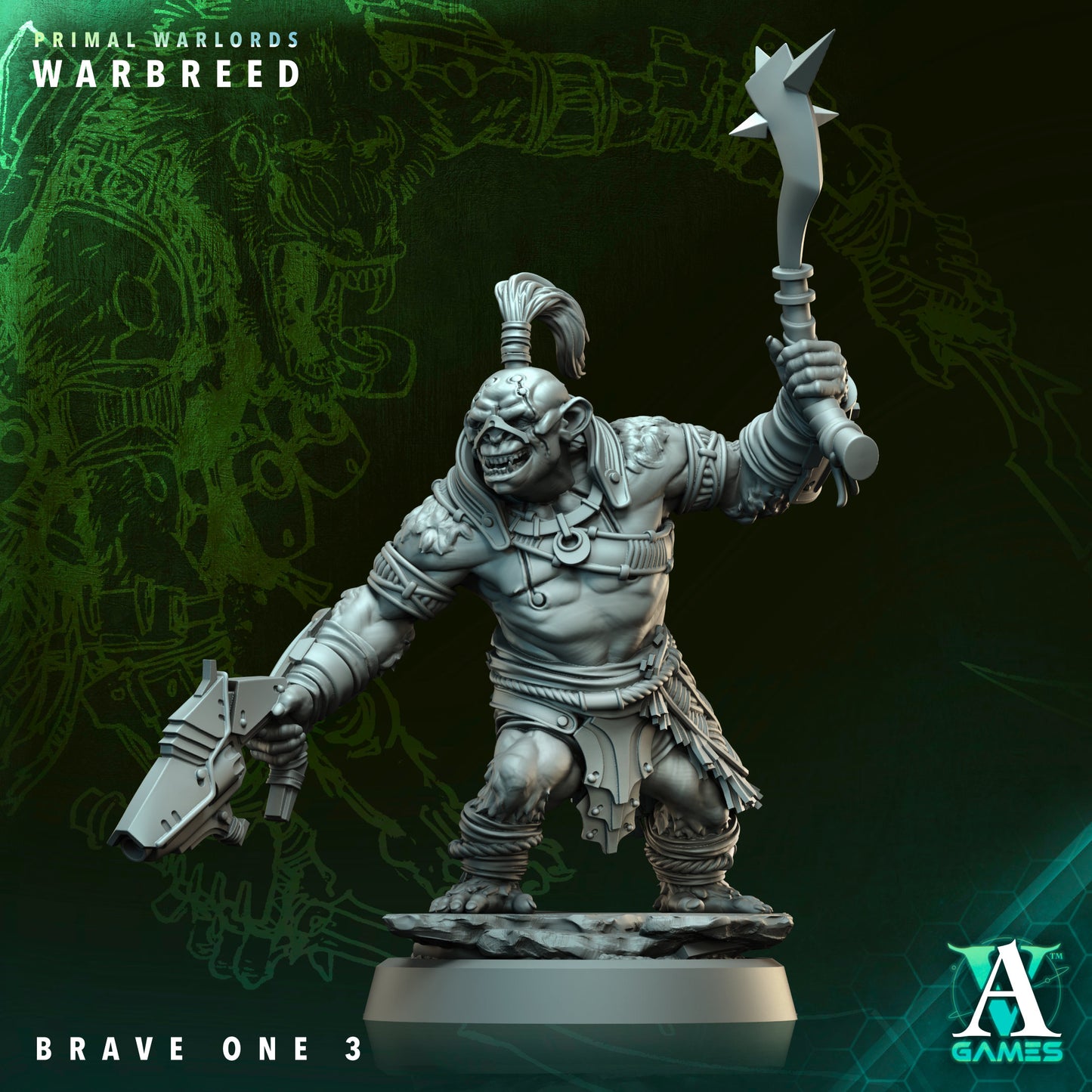 Archvillain Games - Primal Warlords: Warbreed - Brave One