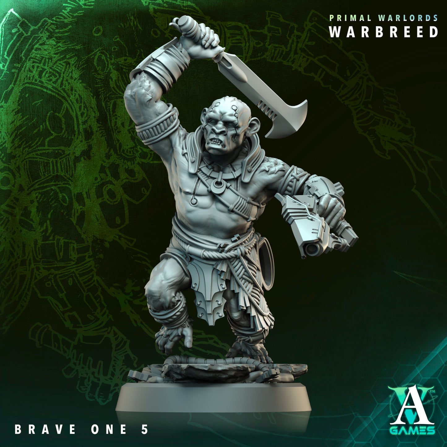 Archvillain Games - Primal Warlords: Warbreed - Brave One