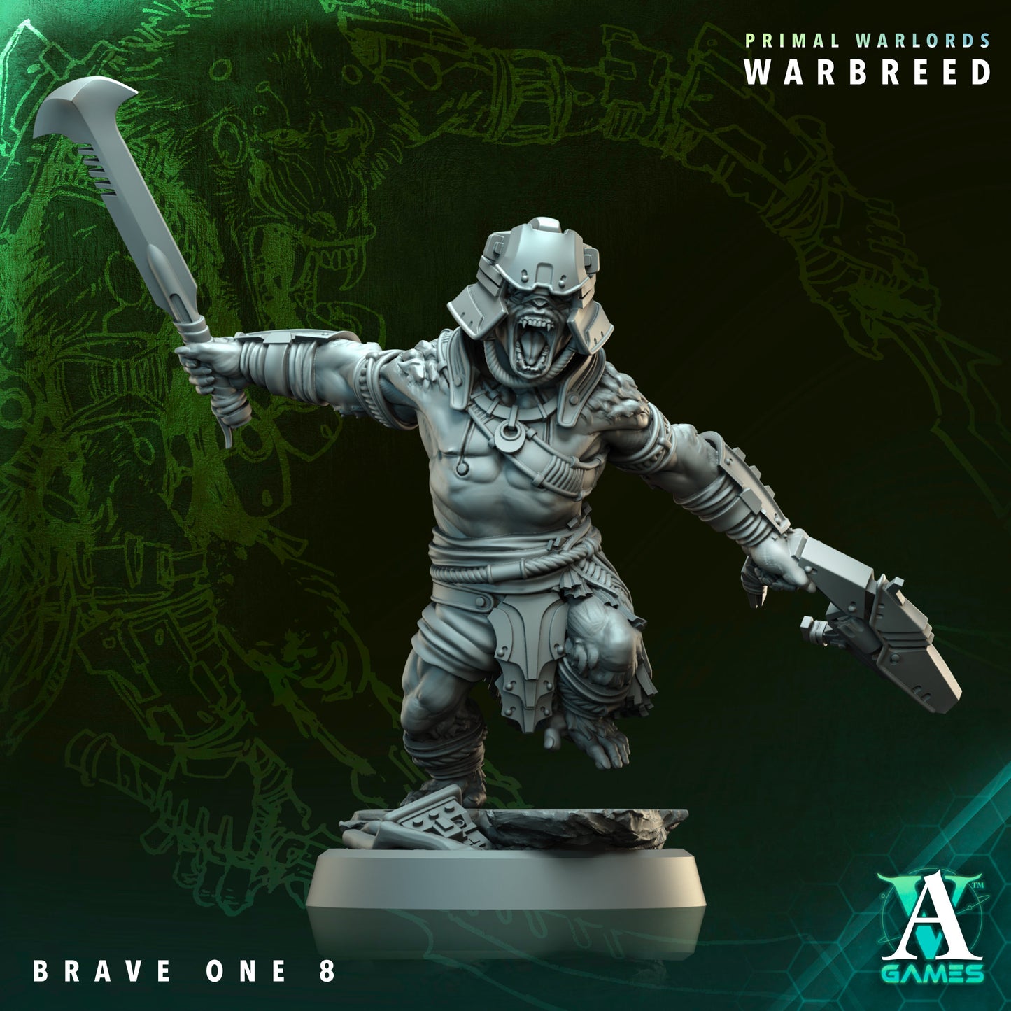 Archvillain Games - Primal Warlords: Warbreed - Brave One