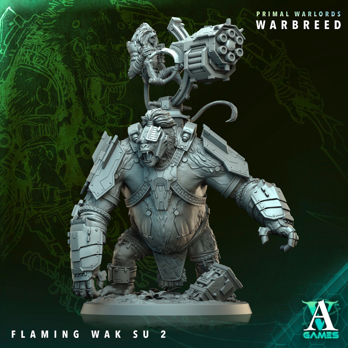 Archvillain Games - Primal Warlords: Warbreed - Flaming Wak Su