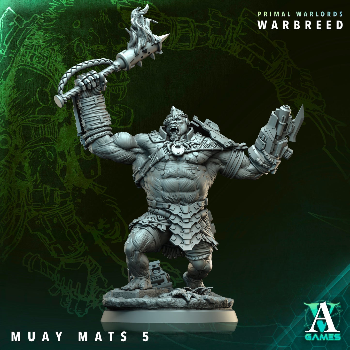 Archvillain Games - Primal Warlords: Warbreed - Muay Mats