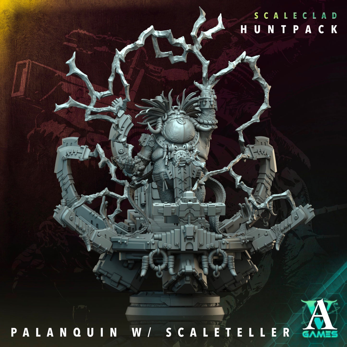 Archvillain Games - Scaleclad Huntpack: Palanquin with Scaleteller