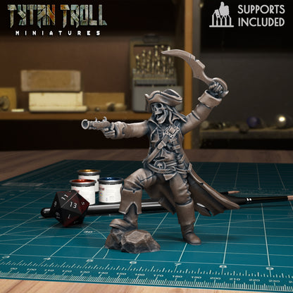 TytanTroll Miniatures - Skeleton Pirate Set