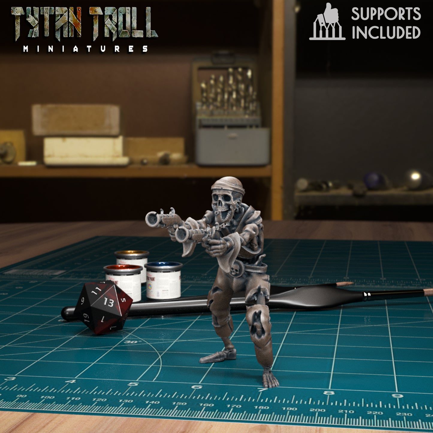 TytanTroll Miniatures - Skeleton Pirate Set