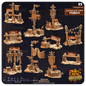 Terrain Essentials 085 - Medieval Tournament: Banners and Fences