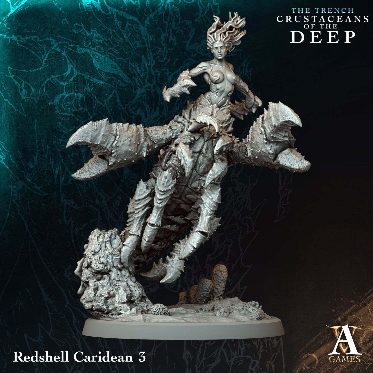 Archvillain Games - The Trench: Crustaceans of the Deep  - Redshell Caridean