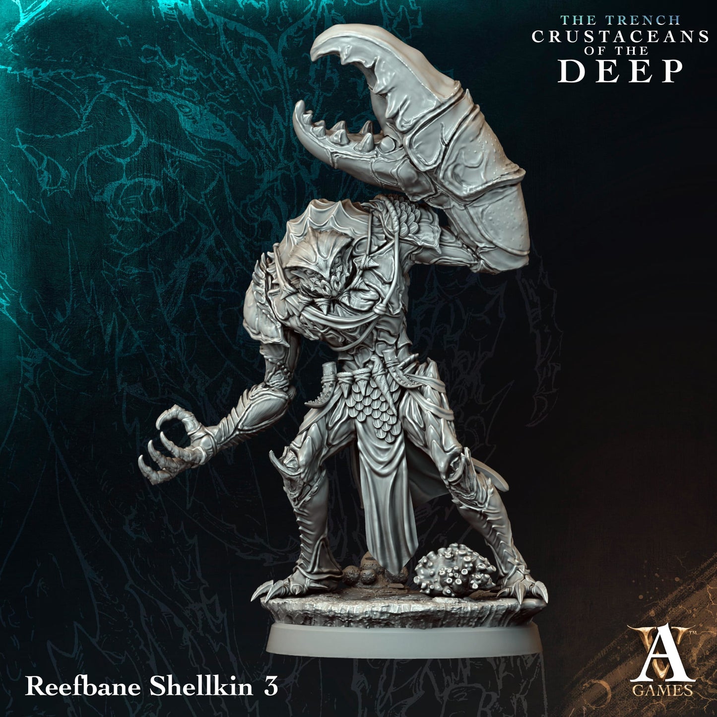 Archvillain Games - The Trench: Crustaceans of the Deep  - Reefbane Shellkin