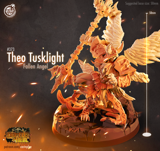 Cast 'n' Play 373 Theo Tusklight-3D Print-Ashdown Gaming