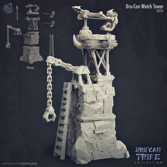 Cast 'n' Play 354: Uru'can Watch Tower-3D Print-Ashdown Gaming