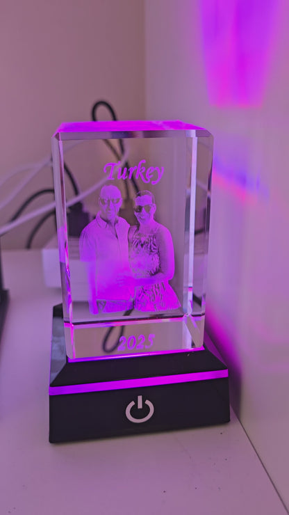Light stand for Laser Engraved Crystal Block